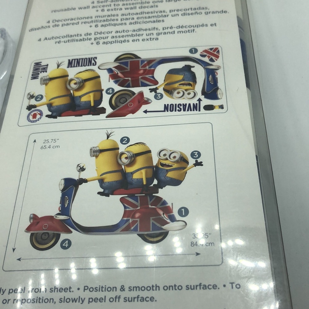 Minions The Movie Peel and Stick Giant Wall Decals